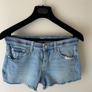Gap girlfriend shorts light wash denim S